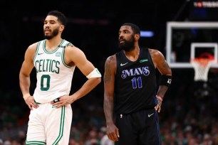 Kyrie Irving mercilessly booed by Celtics fans during NBA Finals Game 1: 'Kyrie sucks!'