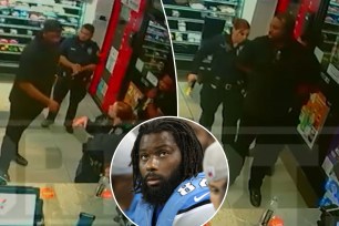 Brandon Pettigrew was arrested after punching glass door at 7-Eleven