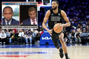 Chris Russo spoils Stephen A. Smith's Knicks excitement after Mikal Bridges trade