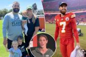Kylie Kelce, the wife of former Eagles center Jason Kelce, was asked about Harrison Butker's now-viral commencement speech at Benedictine College in May, when the Chiefs kicker encouraged female graduates to embrace being "homemaker."