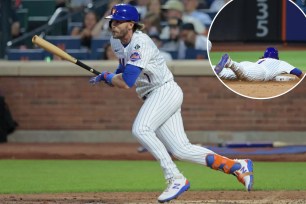 Jeff McNeil had two singles and a stolen base (inset) in the Mets' 9-7 Subway Series-opening win over the Yankees.