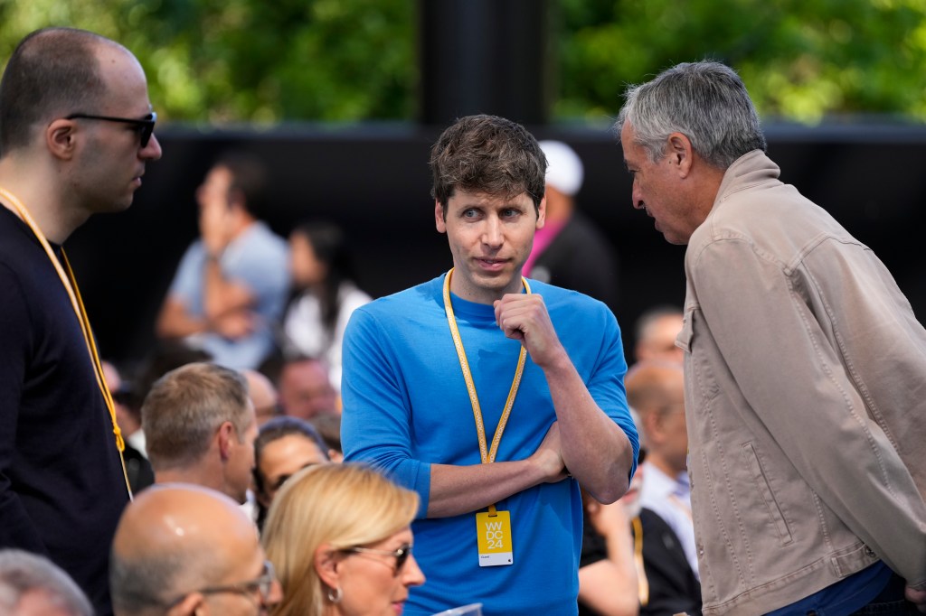 Sam Altman at Monday's Apple event.