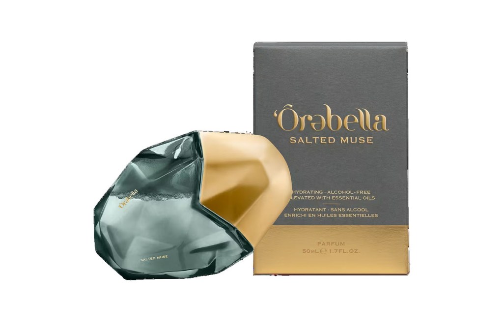 A bottle of perfume named Orebella in a box