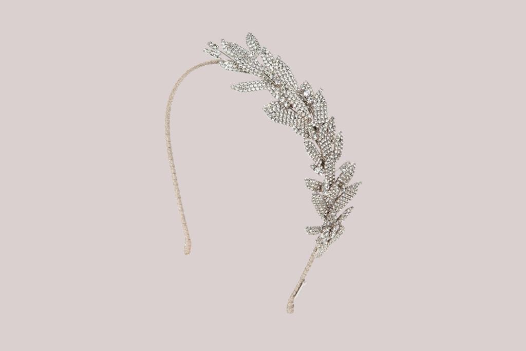 A crystal-embellished headband