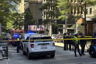 4 people were shot outside the Peachtree Center complex. 