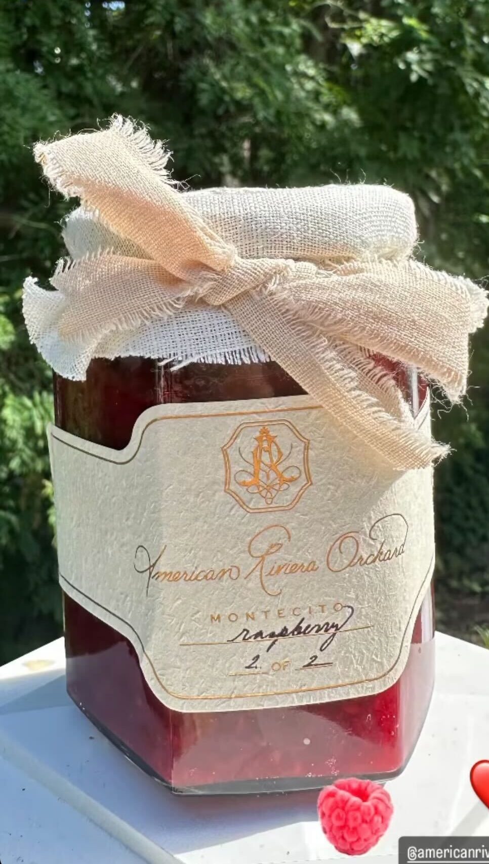 On Friday night, Nacho Figueras posted a picture of a pot of raspberry jam from the Duchess of Sussex's new lifestyle label American Riviera Orchard to his Instagram Stories. 