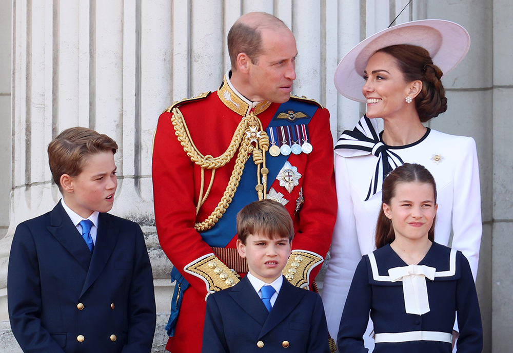 Kate Middleton and her family at Trooping the Colour