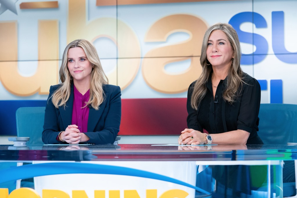 Reese Witherspoon and Jennifer Aniston star in "The Morning Show"