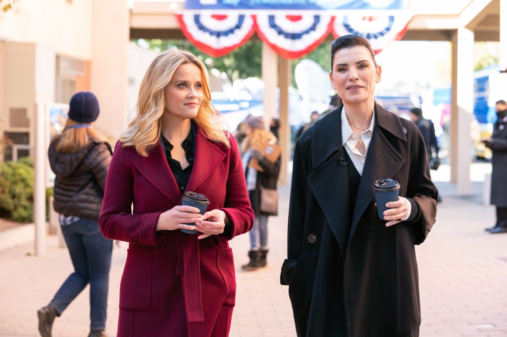 Reese Witherspoon and Julianna Margulies in "The Morning Show"
