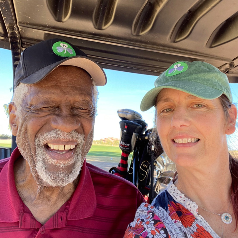 Bill Russell and his wife Jeannine. 