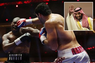  Crown Prince Mohammed bin Salman and boxing match