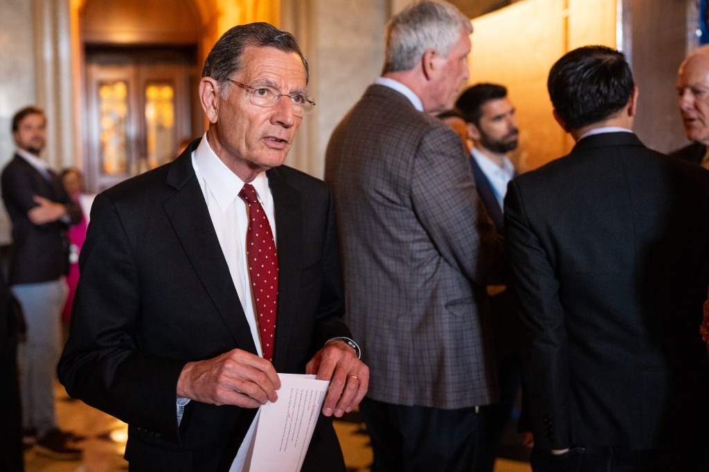 Sen. John Barrasso, R-Wyo., leaves the Senate chamber after a vote in the U.S. Capitol on Tuesday, June 4, 2024. 