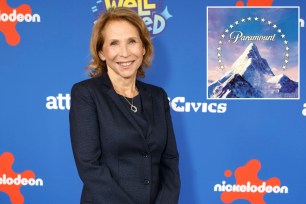 Shari Redstone and Paramount logo 