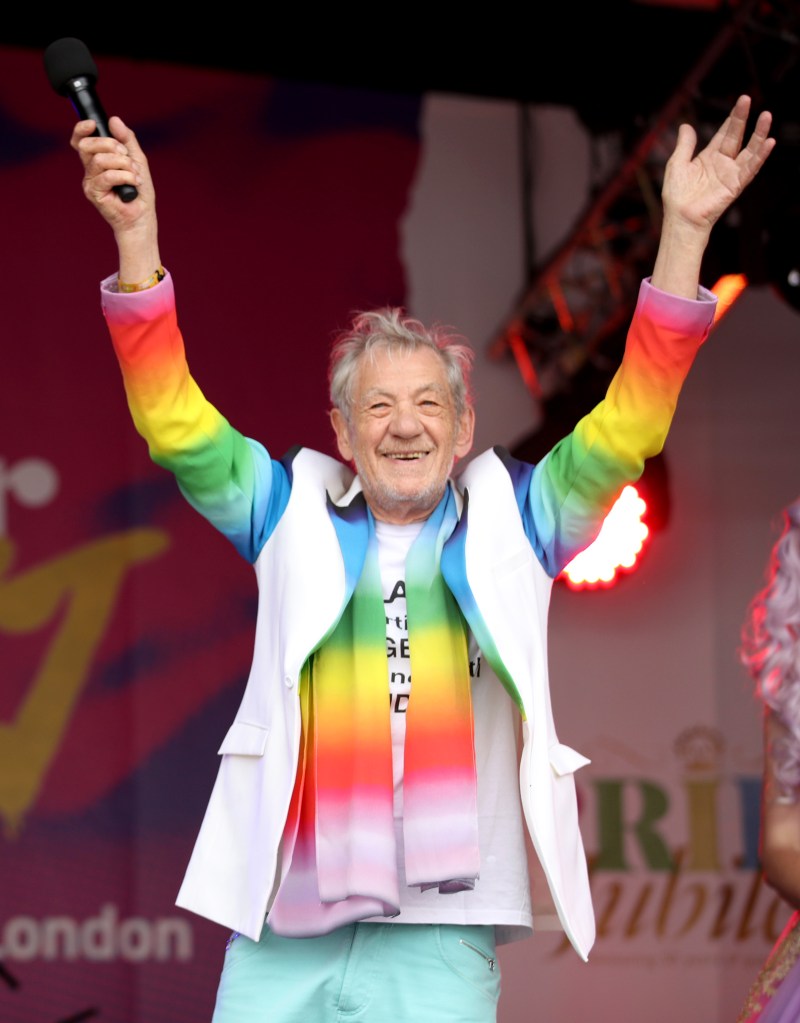 Ian McKellen at Pride in London 2019