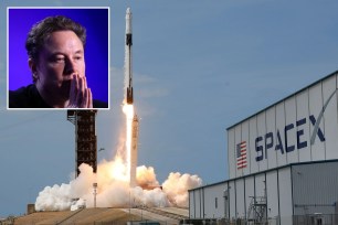 Elon Musk and SpaceX rocket