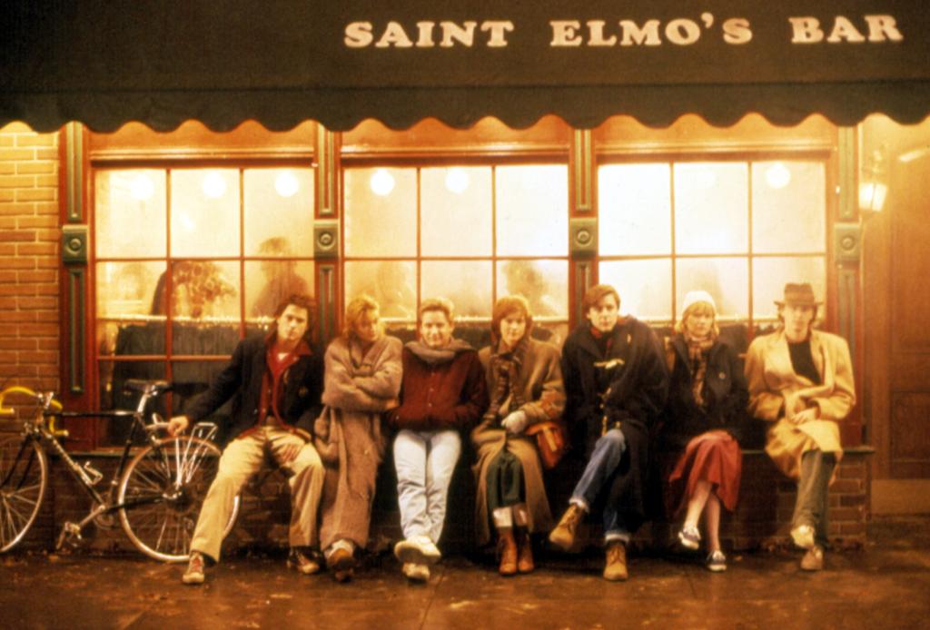 Demi Moore, Emilio Estevez, Ally Sheedy, Judd Nelson, Mare Winningham, Andrew McCarthy in 1985. 