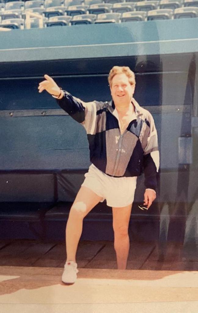 A photo of John Sterling in shorts.