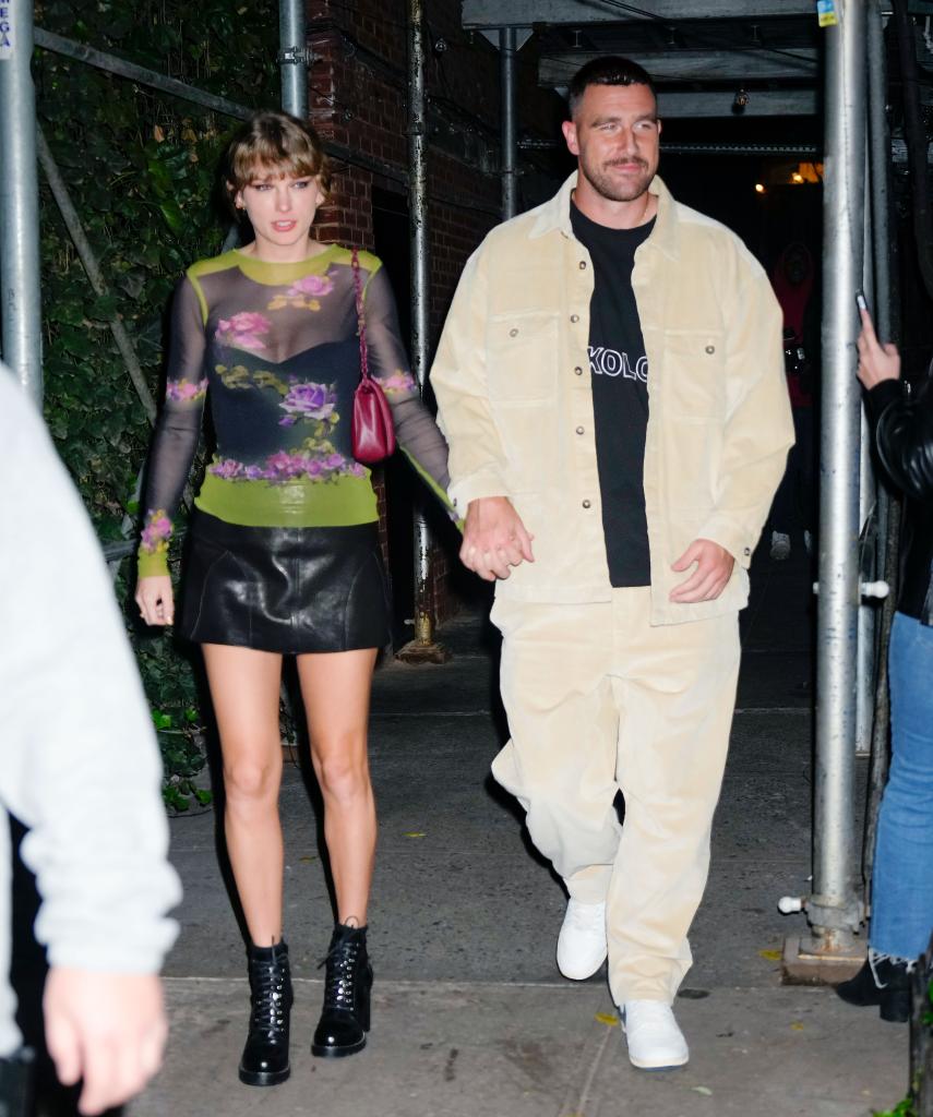 Taylor Swift and Travis Kelce stepped out publicly in October 2023.