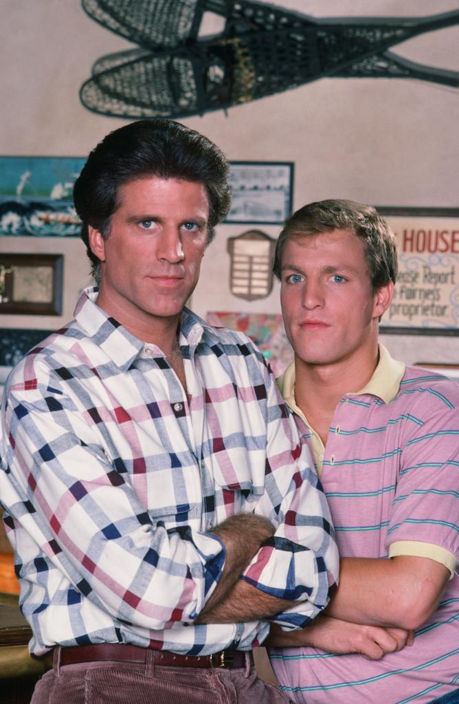 Ted Danson and Woody Harrelson in "Cheers"