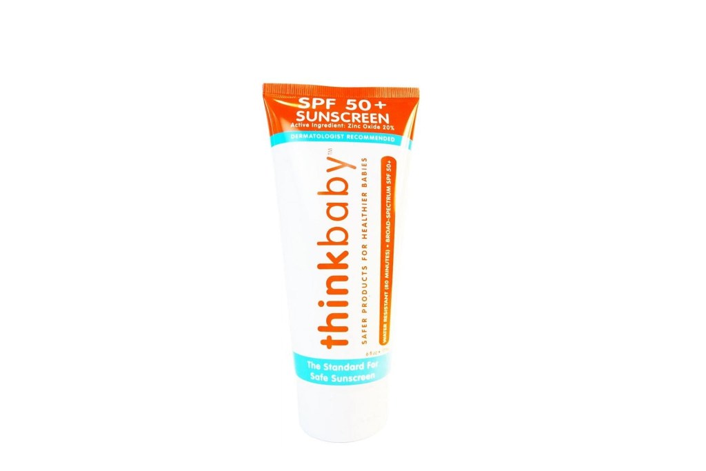 A tube of sunscreen