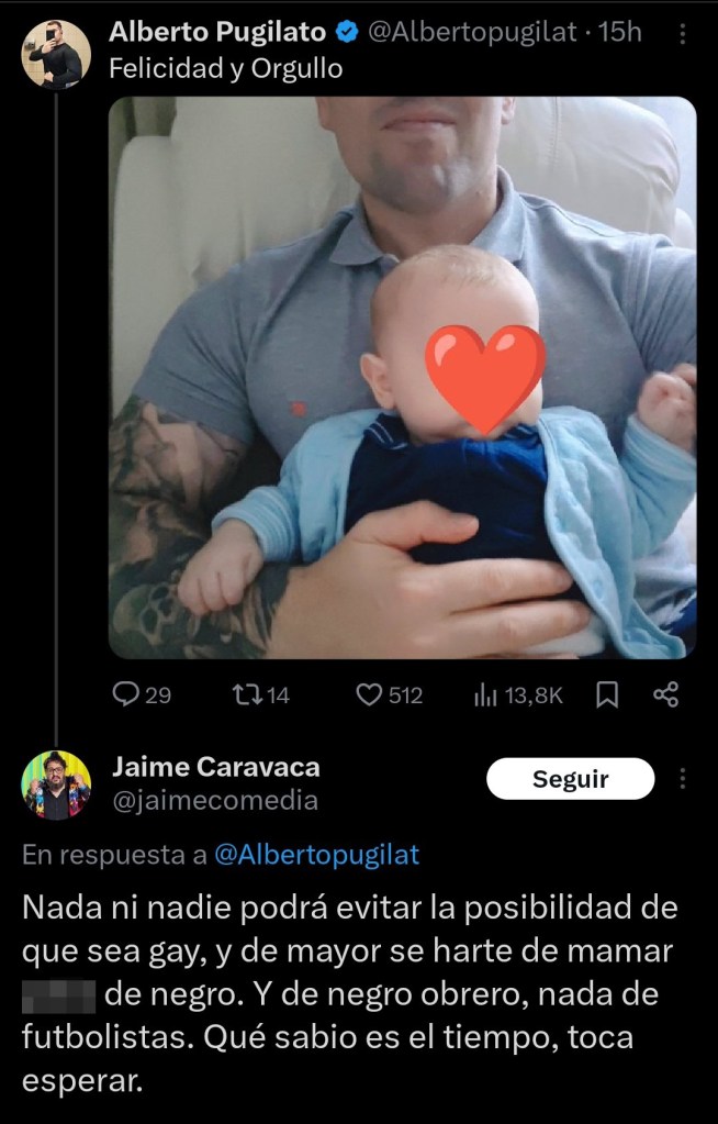 Caravaca's tweet