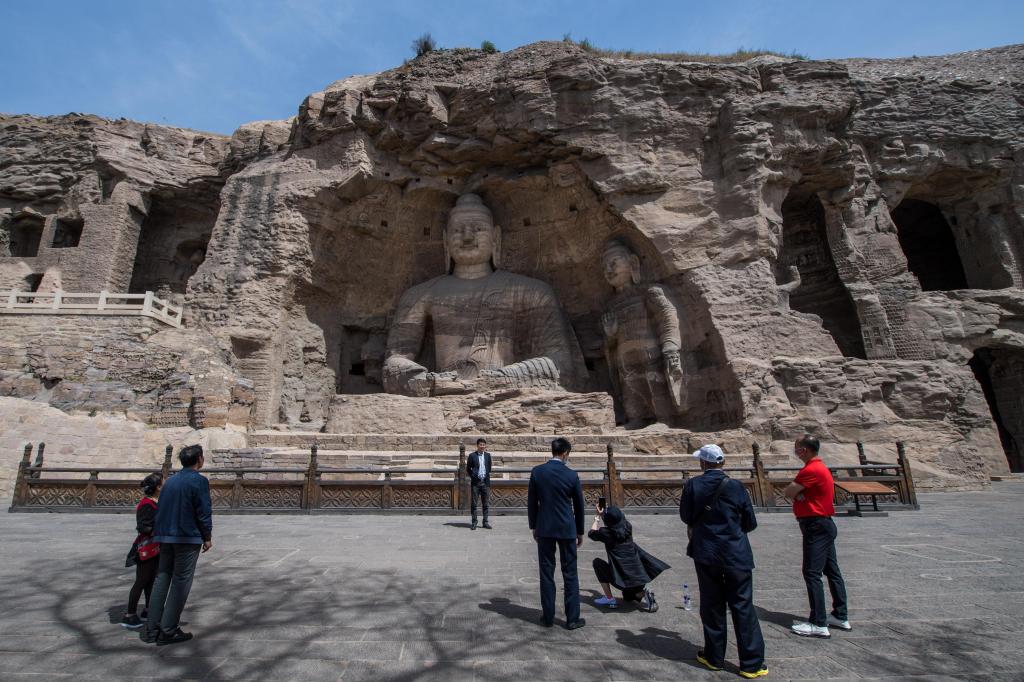 Yungang Grottoes In Shanxi