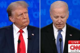 Biden appears to freeze early in debate; Trump says he will accept election results if it's 'fair and legal'