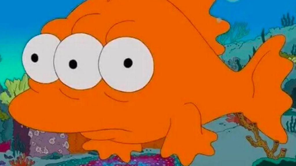 Three-eyed fish from The Simpsons