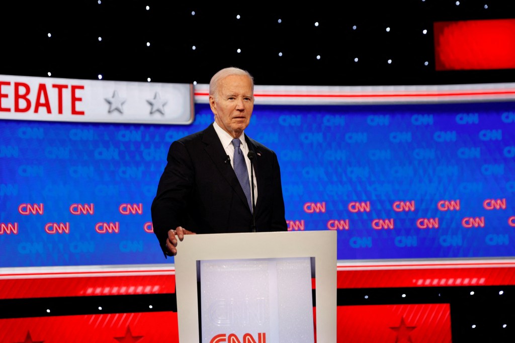 Biden at the debate stage