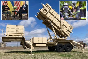 A Patriot missile system