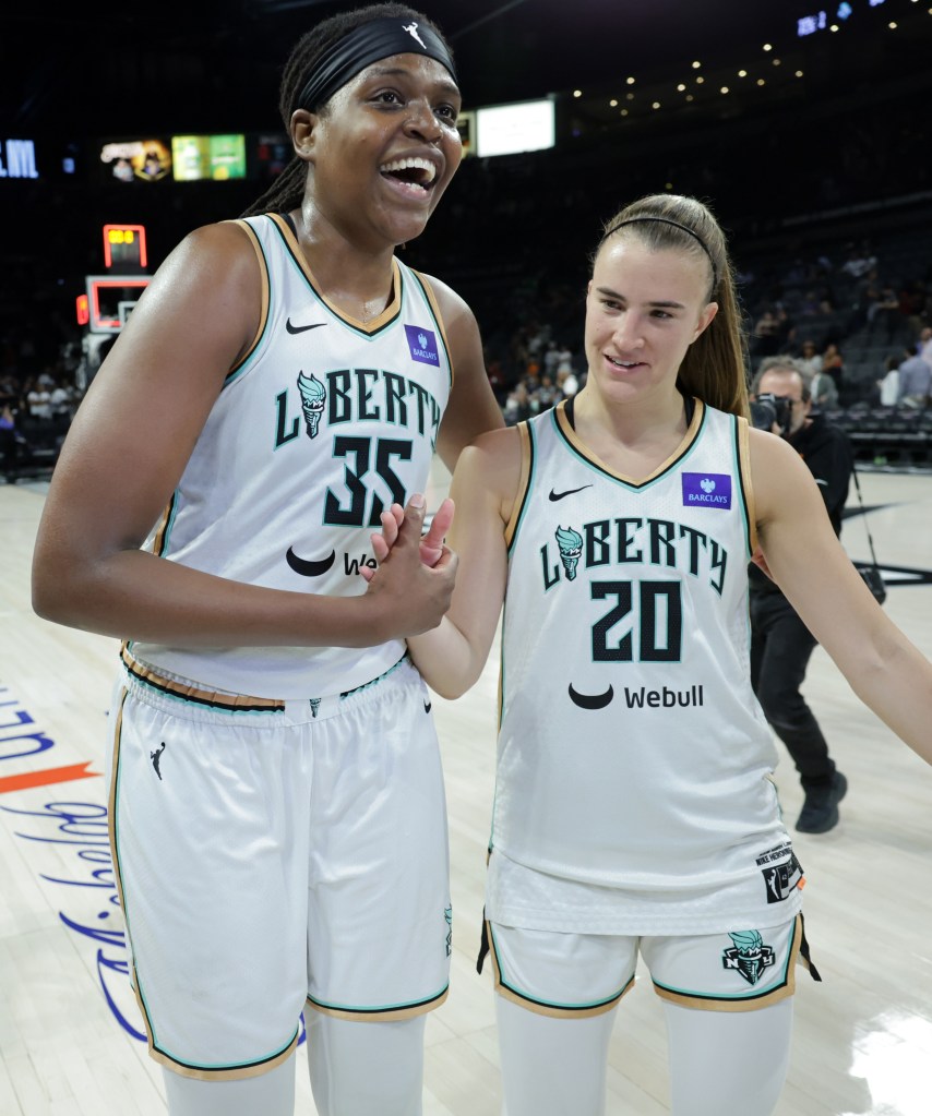 Jonquel Jones, Sabrina Ionescu and the Liberty will play the Commissioner's Cup final at UBS Arena.