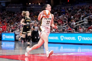 Caitlin Clark has 18 points and 12 rebounds in the Fever's win over the Mystics on Wednesday night.