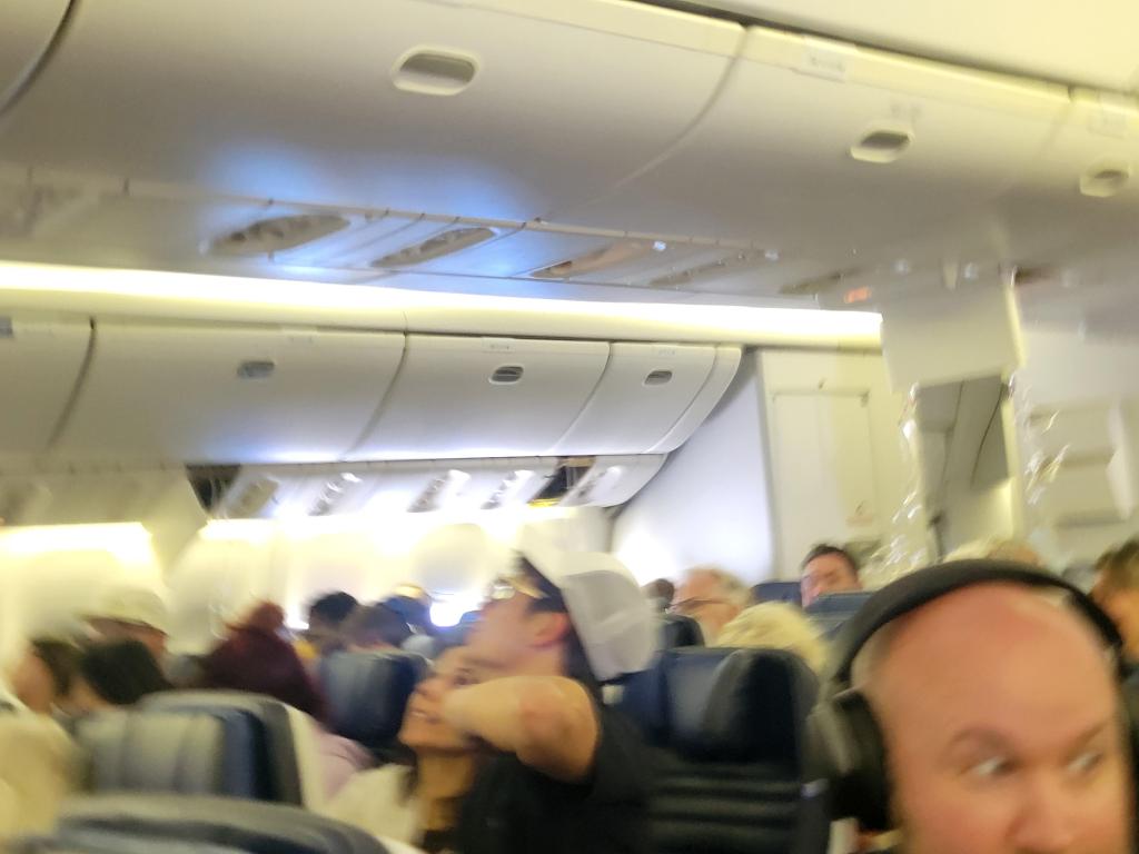 Passengers on a recent United Airlines flight were sent into a panic when an automated emergency announcement came on to tell them to put on their oxygen masks -- even though there wasn't any danger.