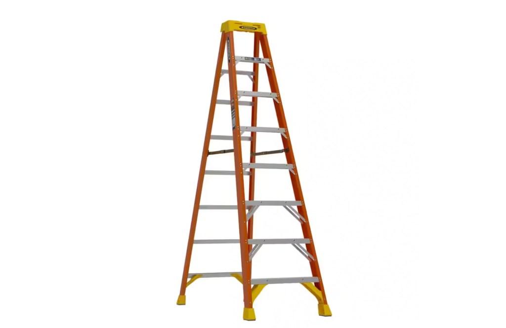 8 ft. Fiberglass Step Ladder (12 ft. Reach Height)