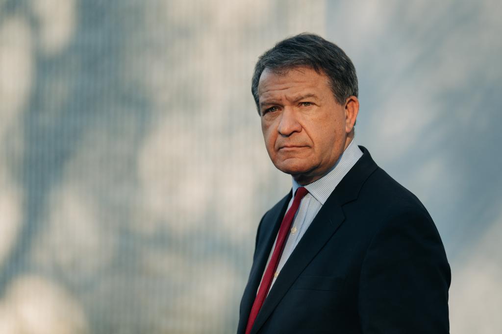 Westchester County Executive George Latimer stands for a photograph in White Plains, New York, U.S., on December 12, 2023