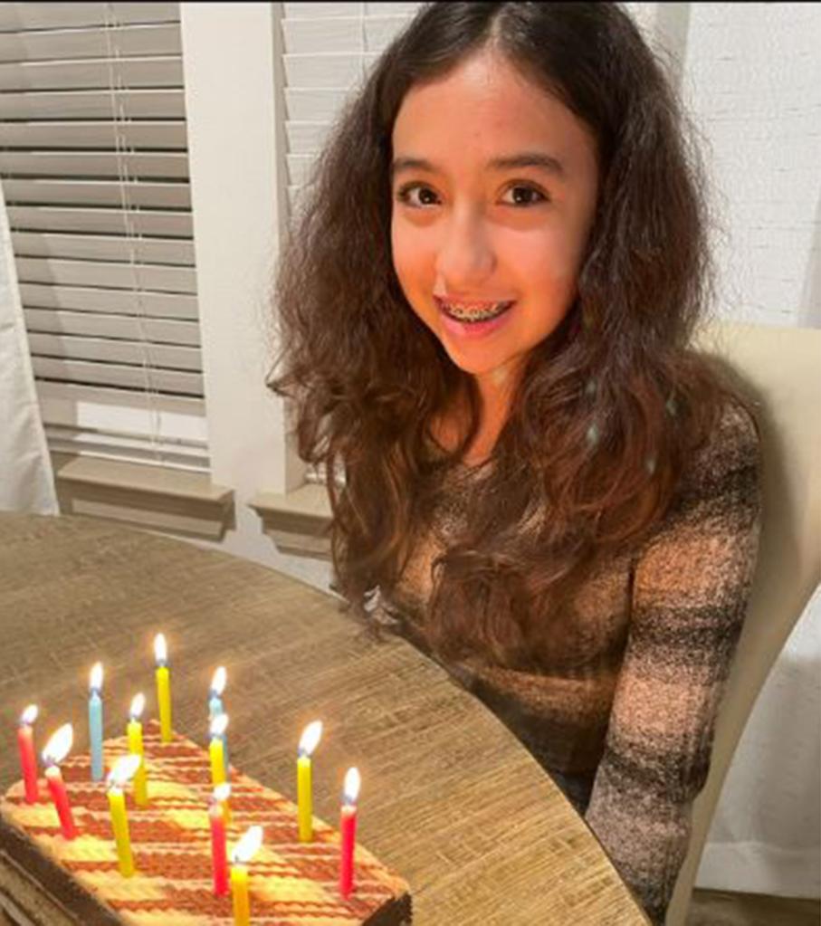 Jocelyn Nungaray is pictured with a birthday cake