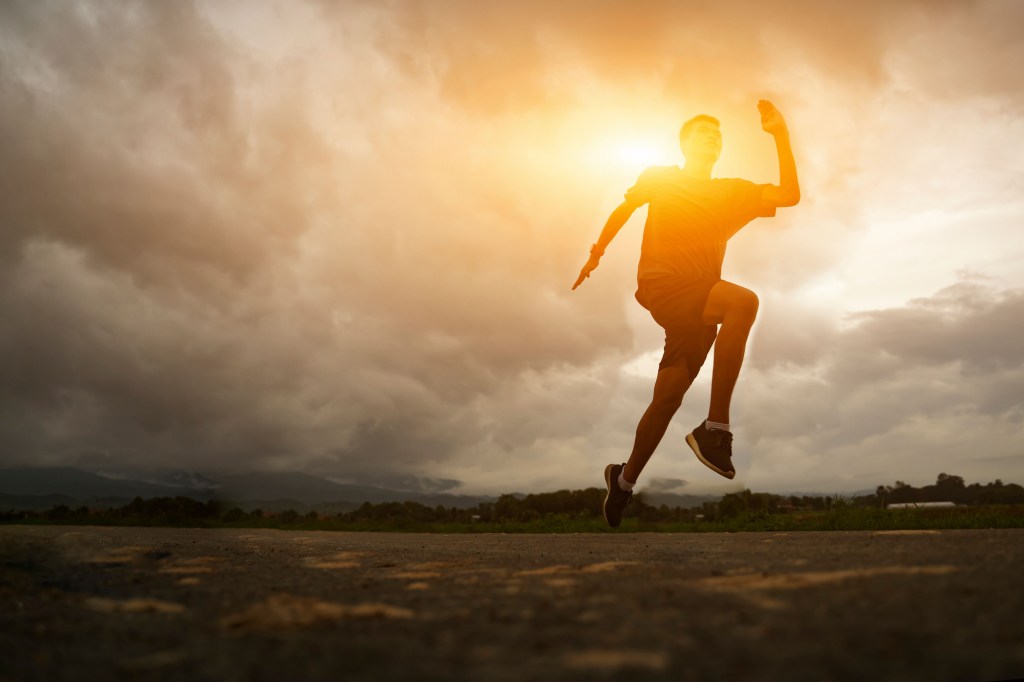 man running