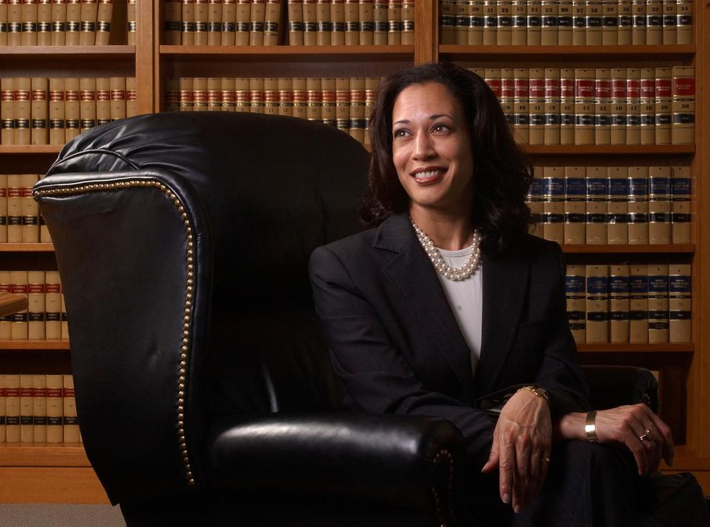 San Francisco District Attorney Kamala Harris poses for a portrait in San Francisco, June 18, 2004.