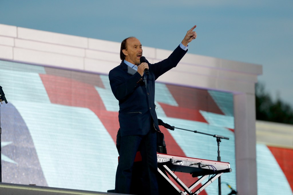 Greenwood performing during the inauguration concert at the Lincoln Memorial for Trump's inauguration on Jan. 19, 2017.