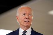 U.S. President Joe Biden delivering a speech on extreme weather at the D.C. Emergency Operations Center in Washington, July 2, 2024.