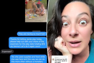 Screenshots from mom and TikTok content creator, Shay.