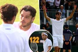 US tennis star tells Wimbledon opponent to ‘have a nice flight home' in heated post-match exchange