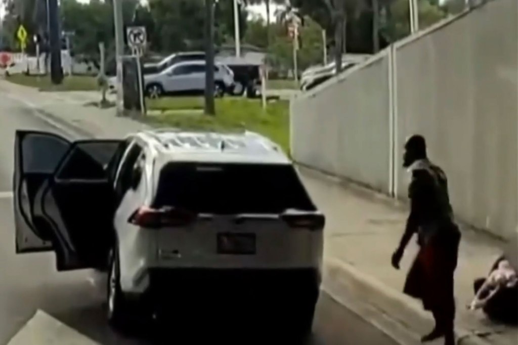 Carjacker leaving girl by side of the road