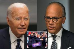 Biden snaps repeatedly at Lester Holt in combative NBC interview days after Trump assassination attempt