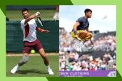 Novak Djokovic (L) and Carlos Alcaraz are two of the biggest names competing in Wimbledon 2024.