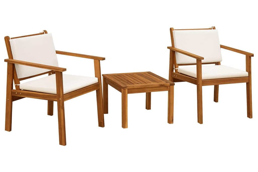 Flamaker 3-Piece Acacia Wood Patio Set