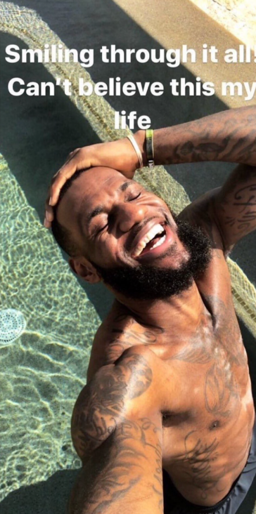 LeBron James' viral meme resurfaced with his son's post.