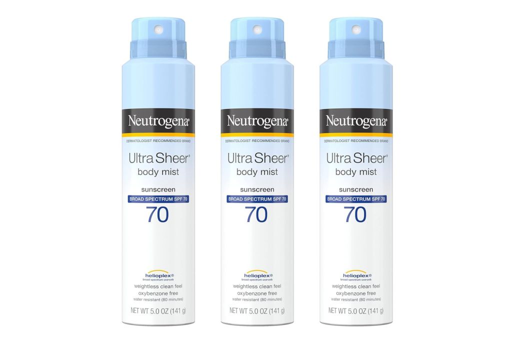 A three pack of sunscreen.