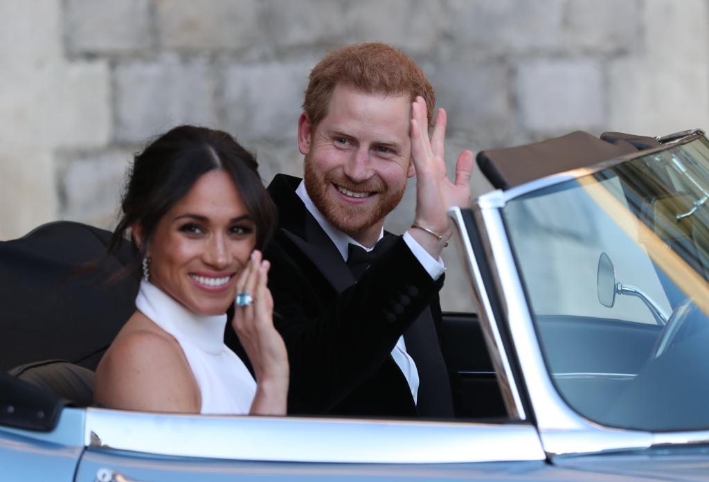 Meghan Markle and Prince Harry leave Windsor Castle after their wedding