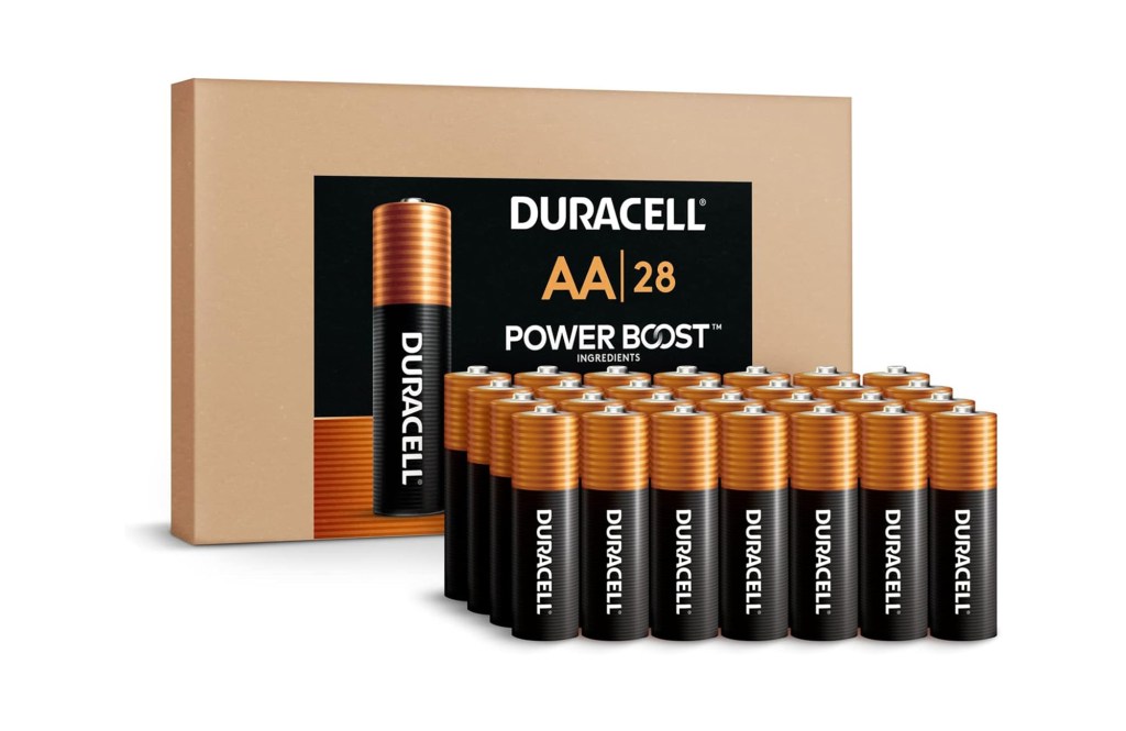 A group of batteries in a box